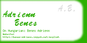 adrienn benes business card